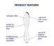 Скляний дилдо двосторонній Satisfyer Dazzling Crystal 1 Transparent (діаметр 3,6 см) картинка 9