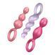 Набор анальных пробок Satisfyer Plugs colored (set of 3) Booty Call (диаметр от 1 до 3 см) картинка