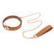 Повідець LOCKINK Tied Collar with Leash Set Brown картинка 1