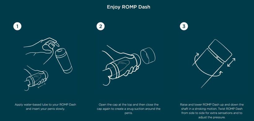 Мастурбатор з ефектом вакууму Romp DASH зображення