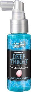 Спрей для глибокого мінету Doc Johnson GoodHead DeepThroat Spray Cotton Candy солодка вата (59 мл) зображення