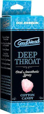 Спрей для глубокого минета Doc Johnson GoodHead DeepThroat Spray Cotton Candy сладкая вата (59 мл) картинка