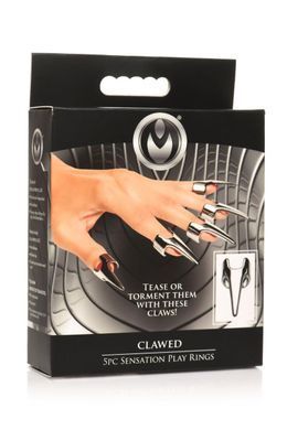 Набор колец с когтями Master Series Five-Piece Sensation Claw Rings Silver (5 шт) картинка