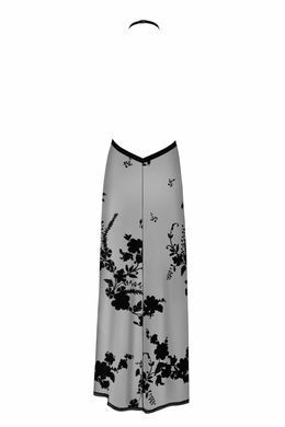 Довга прозора сукня Noir Handmade F312 Divinity long flocked mesh dress with open back, розмір S зображення