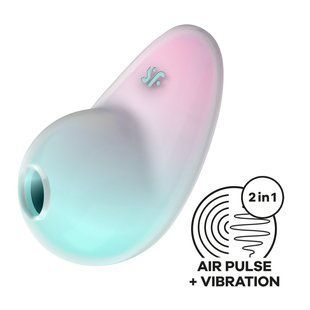 Вакуумный стимулятор с вибрацией Satisfyer Pixie Dust Mint/Pink картинка