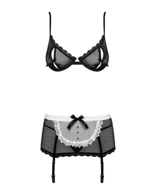 Ролевой костюм горничной Obsessive Maidme set 5-pcs, размер L/XL картинка