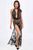 Довга прозора сукня Noir Handmade F312 Divinity long flocked mesh dress with open back, розмір S зображення