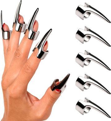 Набор колец с когтями Master Series Five-Piece Sensation Claw Rings Silver (5 шт) картинка