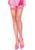 Панчохи у велику сітку Leg Avenue Fence Net Thigh Highs OS Neon Pink зображення