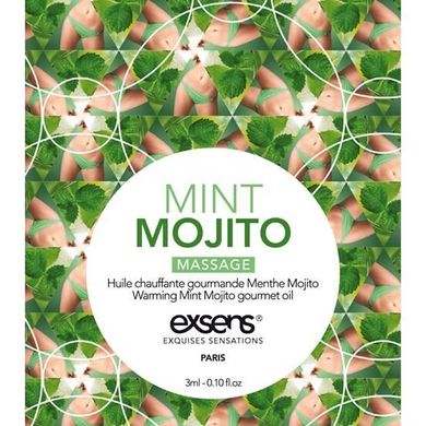 Пробник масажного масла EXSENS Mojito 3мл зображення