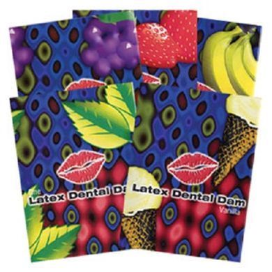 Латексна серветка для оральних пестощів Latex Dental Dams Vanilla (1 шт) зображення