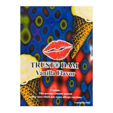 Латексна серветка для оральних пестощів Latex Dental Dams Vanilla (1 шт) зображення