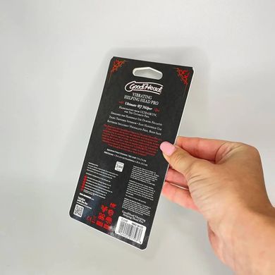 Наскрізний мастурбатор із віброкулею Doc Johnson GoodHead Vibrating Helping Head Pro Frost зображення