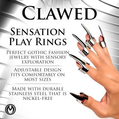 Набор колец с когтями Master Series Five-Piece Sensation Claw Rings Silver (5 шт) картинка