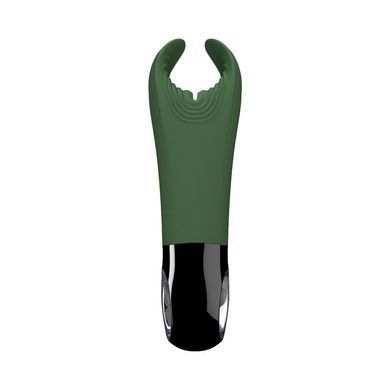 Вібратор для пеніса та парних ігор Fun Factory MANTA moss green/black зображення