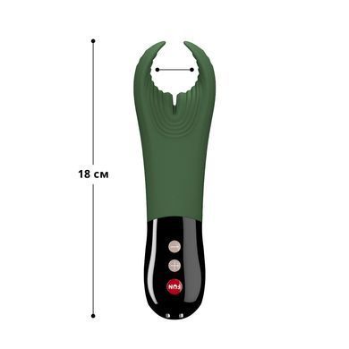 Вібратор для пеніса та парних ігор Fun Factory MANTA moss green/black зображення