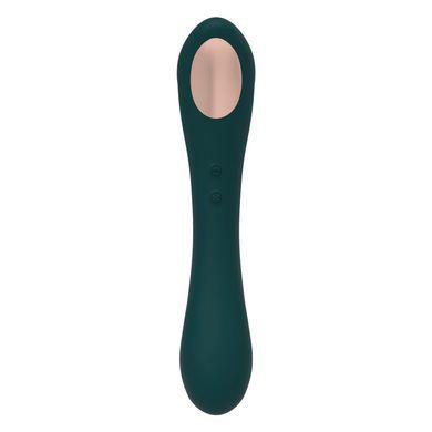 Вібратор та вакуумний стимулятор 2-в-1 Alive Quiver Teal, оновлена модель (діаметр 3,7 см) зображення
