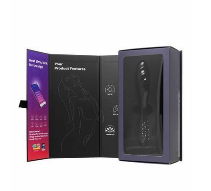 Скляний дилдо двосторонній Satisfyer Dazzling Crystal 1 Black (діаметр 3,6 см) зображення
