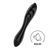 Скляний дилдо двосторонній Satisfyer Dazzling Crystal 1 Black (діаметр 3,6 см) зображення