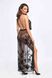 Довга прозора сукня Noir Handmade F312 Divinity long flocked mesh dress with open back, розмір S картинка 2