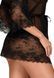 Коротенький пеньюар с кружевом Kissable Midnight Kiss Negligee, размер S/M картинка 6