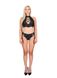 Комплект из эко-кожи: бра + трусики Passion Nancy Bikini black, размер 4XL/5XL картинка 7