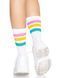 Шкарпетки жіночі в смужку Leg Avenue Pride crew socks Pansexual, розмір 37&ndash;43  картинка 4