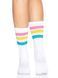 Шкарпетки жіночі в смужку Leg Avenue Pride crew socks Pansexual, розмір 37&ndash;43  картинка 2