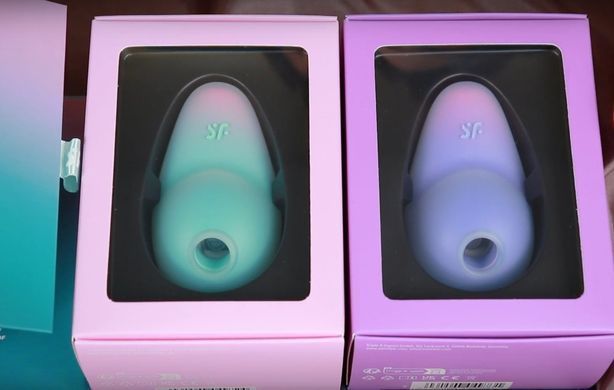 Вакуумний стимулятор з вібрацією Satisfyer Pixie Dust Mint/Pink зображення