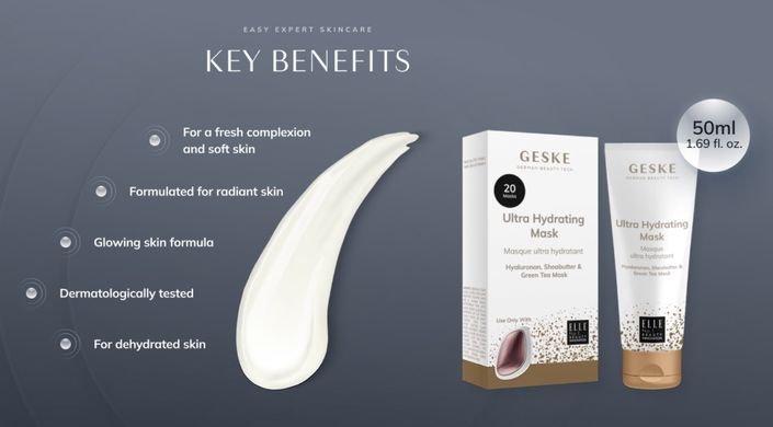 Ультразволожувальна маска GESKE Ultra Hydrating Mask (50 мл + 20 серветок) зображення