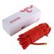 Мотузка для шибарі LOCKINK SEVANDA Shibari Pratice Rope Red (8 метрів) картинка 2