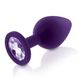 Набор анальных пробок с кристаллом Rianne S: Booty Plug Set Purple (диаметр 2,7 см, 3,5 см, 4,1 см) картинка 7