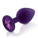 Набор анальных пробок с кристаллом Rianne S: Booty Plug Set Purple (диаметр 2,7 см, 3,5 см, 4,1 см) картинка 6