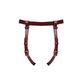 Шкіряні трусики для страпона Liebe Seele Wine Red Strap on Harness картинка 4