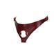 Кожаные трусики для страпона Liebe Seele Wine Red Strap on Harness картинка 3