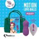 Вагінальні кульки з перлиновим масажем FeelzToys Motion Love Balls Foxy (пульт ДУ + сумочка-косметичка) картинка 1