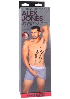 Фалоімітатор реалістик Doc Johnson Signature Cocks Alex Jones 11 inch UltraSkyn (діаметр 5,1 см) зображення