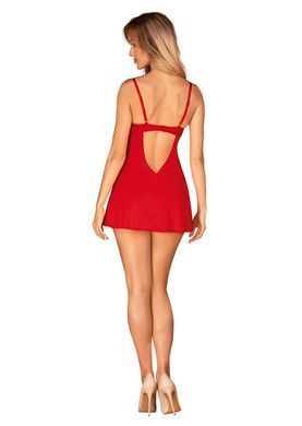 Сексуальный пеньюар + трусики Obsessive Ingridia chemise & thong, размер XL/2XL картинка