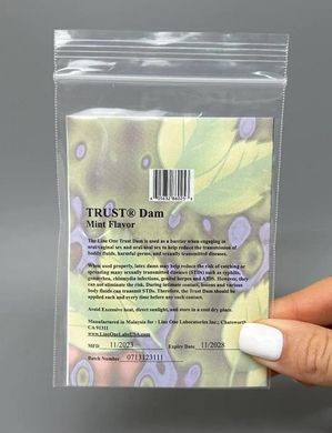 Латексная салфетка для оральных ласк Latex Dental Dams Mint (1 шт) картинка