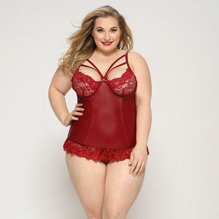 Сексуальний корсет зі стрепами JSY &laquo;Гаряча Тейлор&raquo; Plus Size, Red зображення