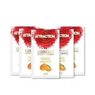 Пробник лубриканта з феромонами MAI ATTRACTION LUBS MANGO, манго (10 мл) зображення
