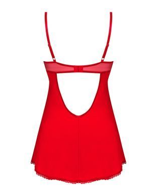 Сексуальный пеньюар + трусики Obsessive Ingridia chemise & thong, размер XL/2XL картинка