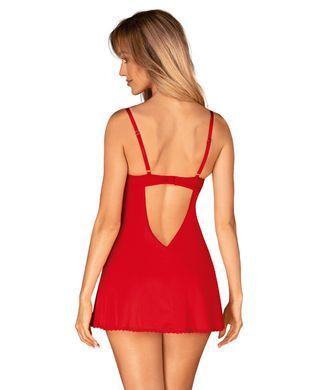 Сексуальный пеньюар + трусики Obsessive Ingridia chemise & thong, размер XL/2XL картинка