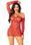 Ажурное короткое платье и длинные рукава Leg Avenue Seamless Off The Shoulder Mini Dress One Size, Red картинка