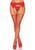 Пояс для панчіх зі стразами Leg Avenue Rhinestone garterbelt Red One Size зображення