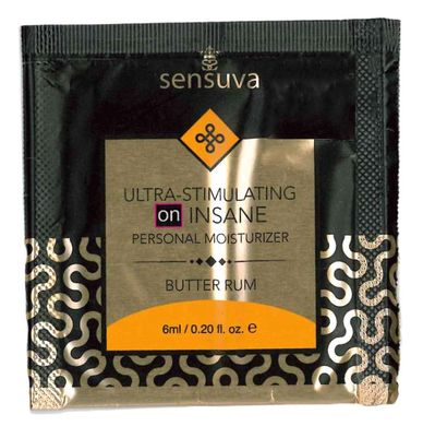 Стимулюючий лубрикант на гібридній основі Sensuva Ultra-Stimulating On Insane Butter Rum, солодкий ром (57 мл) зображення