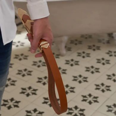 Регульована ляскалка LOCKINK Adjustable Slapper for Impact Play Brown зображення