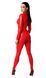 Комбинезон на молнии Noir Handmade F353 Red powerwetlook overall, размер M картинка 2