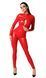 Комбинезон на молнии Noir Handmade F353 Red powerwetlook overall, размер M картинка 3