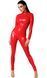 Комбинезон на молнии Noir Handmade F353 Red powerwetlook overall, размер M картинка 1